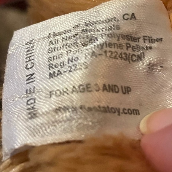 Fiesta White Tan Snuggly Soft Puppy Dog Plush - Picture 12 of 14